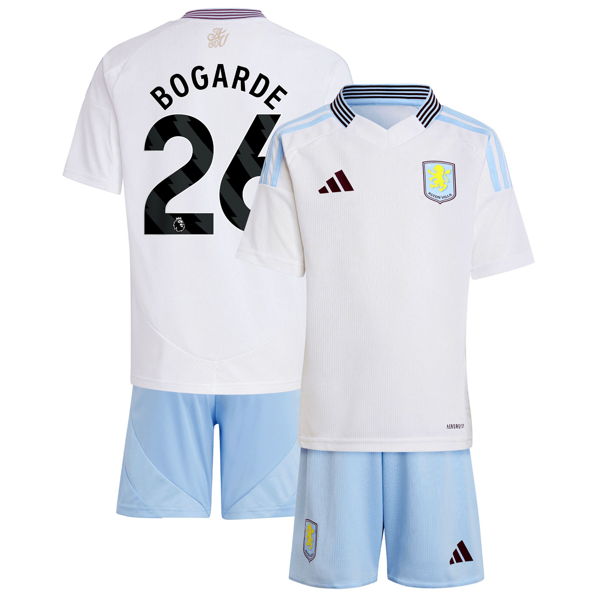 aston villa adidas away mini kit 2024-25 with bogarde 26 printing Collection - Official Aston Villa Shirts & Jerseys