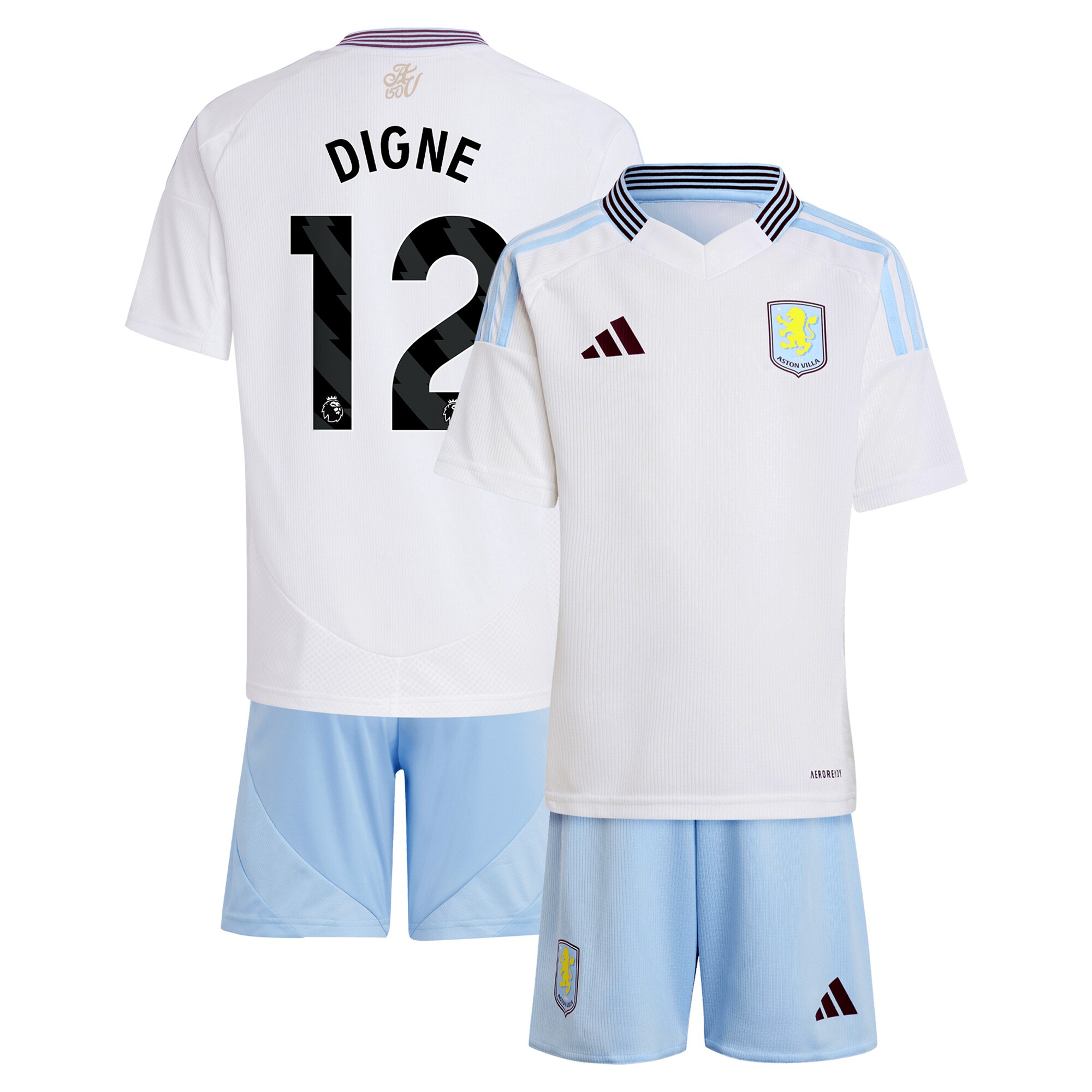 aston villa adidas away mini kit 2024-25 with digne 12 printing Collection - Official Aston Villa Shirts & Jerseys