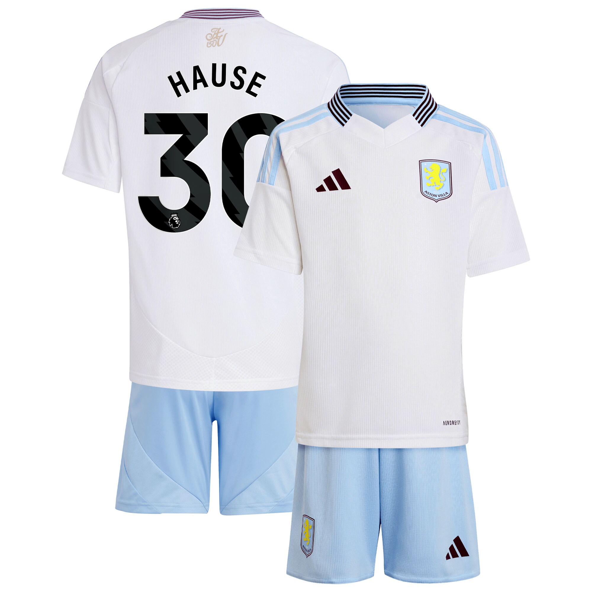 aston villa adidas away mini kit 2024-25 with hause 30 printing Collection - Official Aston Villa Shirts & Jerseys