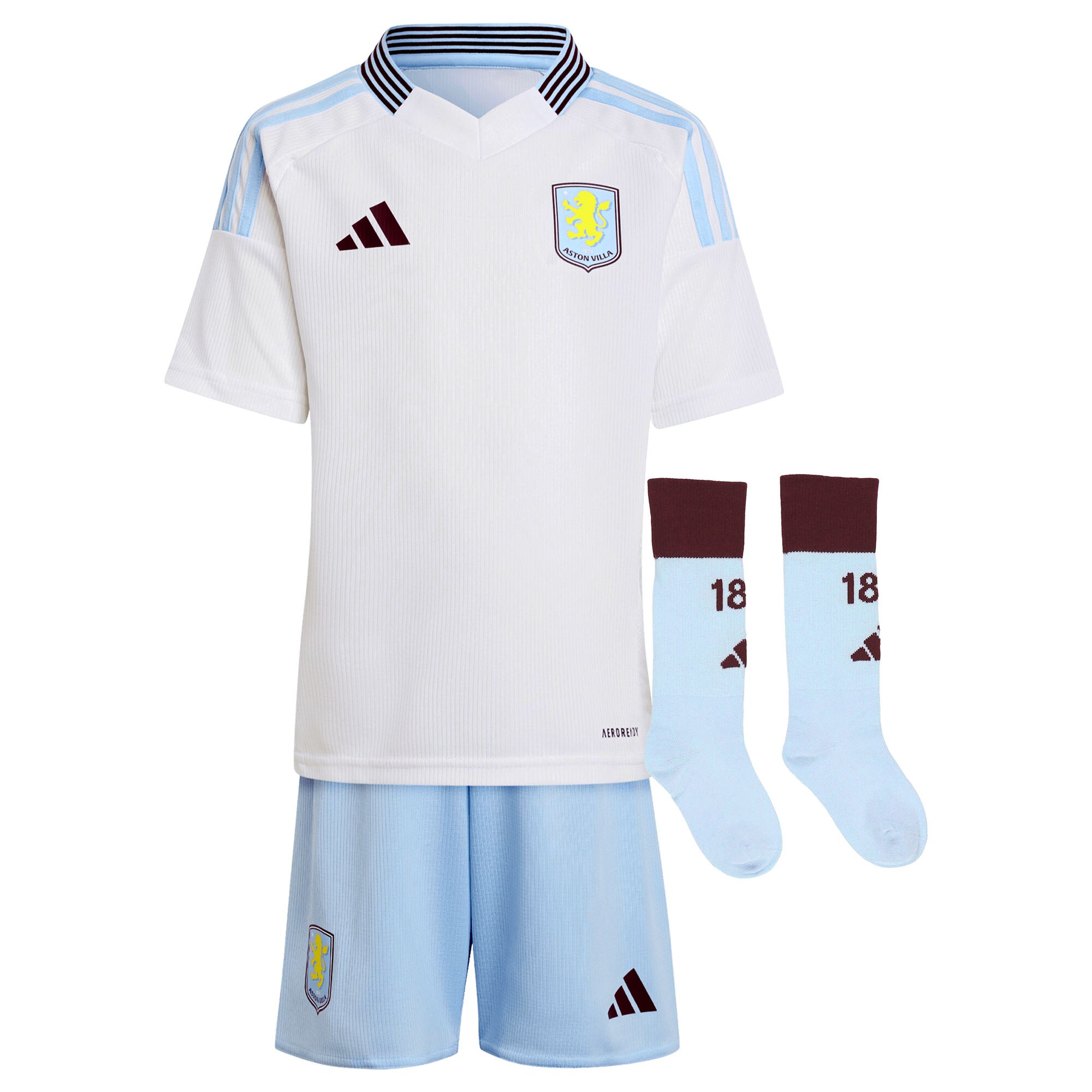 aston villa adidas away mini kit 2024-25 with hause 30 printing Collection - Official Aston Villa Shirts & Jerseys