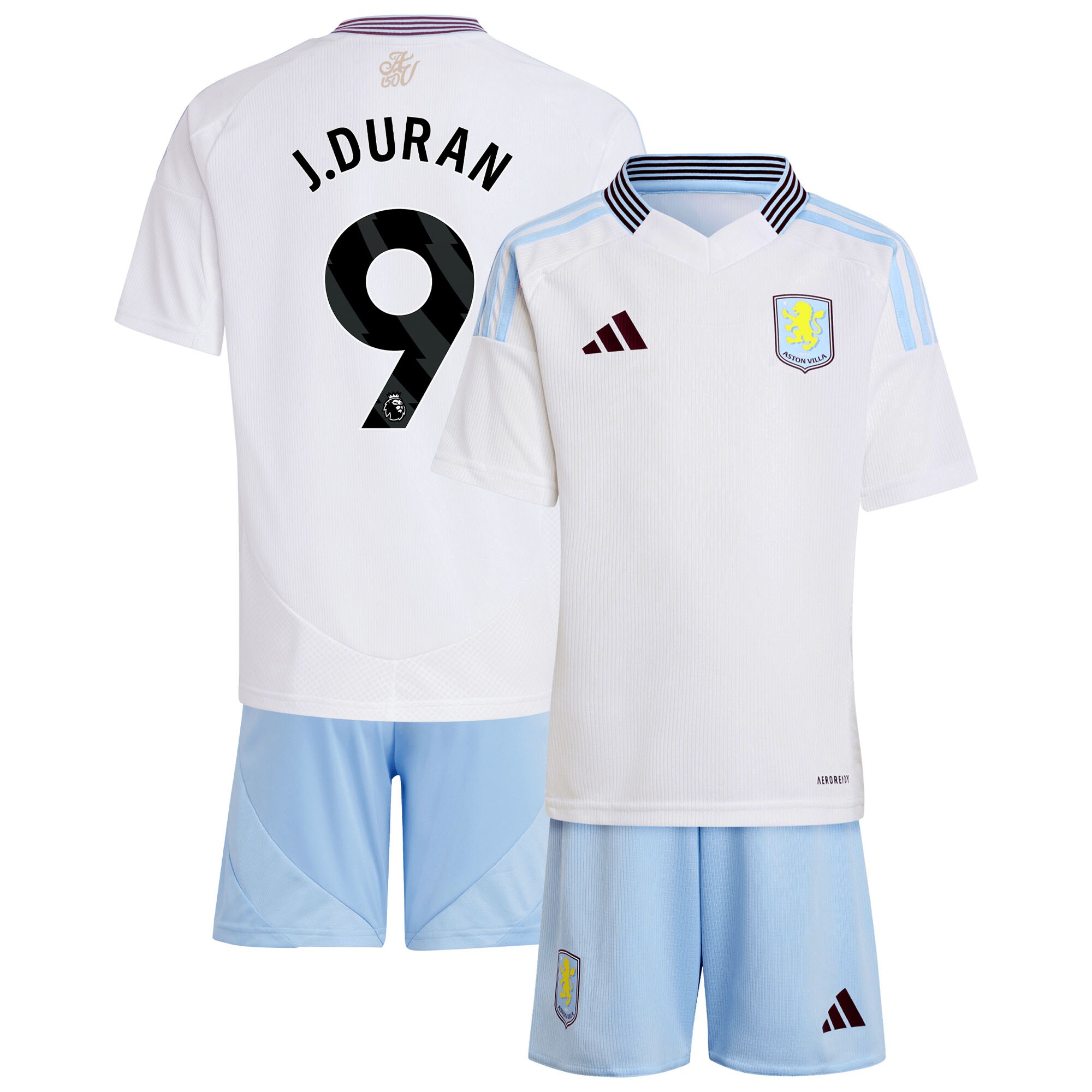 aston villa adidas away mini kit 2024-25 with j.duran 9 printing Collection - Official Aston Villa Shirts & Jerseys