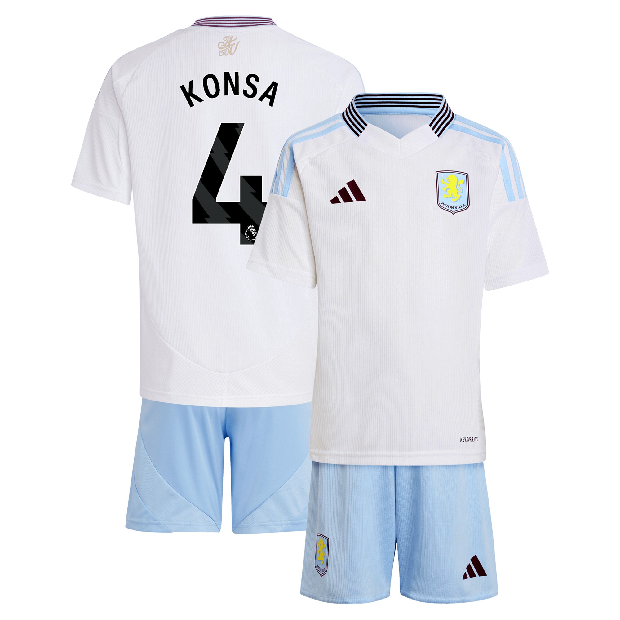 aston villa adidas away mini kit 2024-25 with konsa 4 printing Collection - Official Aston Villa Shirts & Jerseys