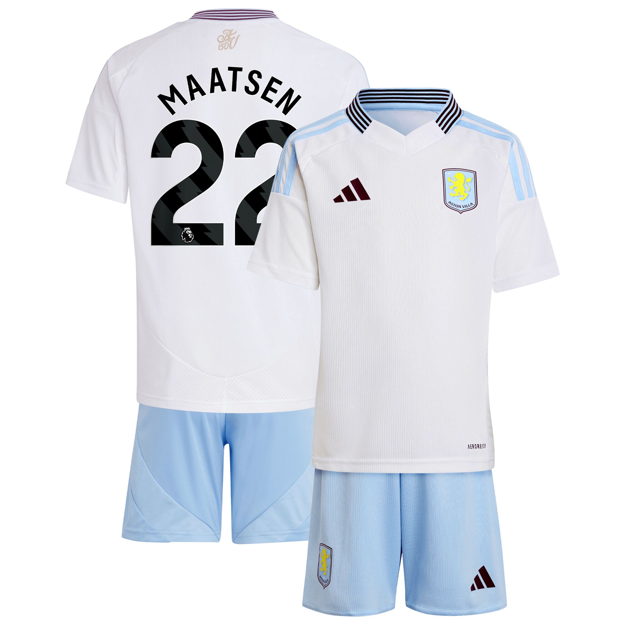 aston villa adidas away mini kit 2024-25 with maatsen 22 printing Collection - Official Aston Villa Shirts & Jerseys