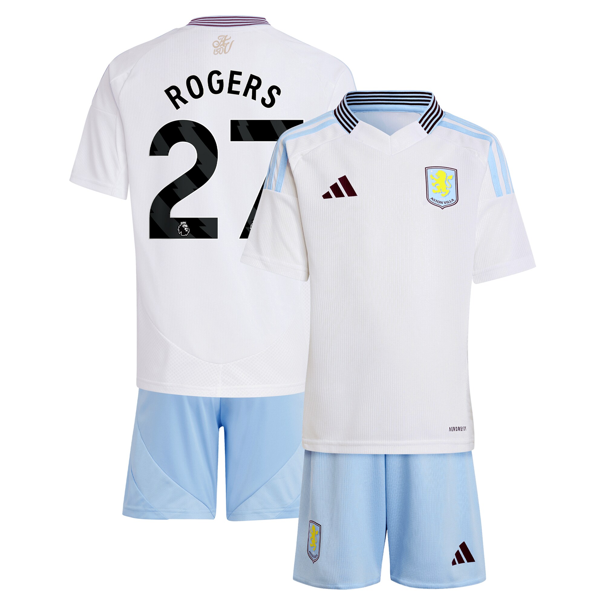 aston villa adidas away mini kit 2024-25 with rogers 27 printing Collection - Official Aston Villa Shirts & Jerseys