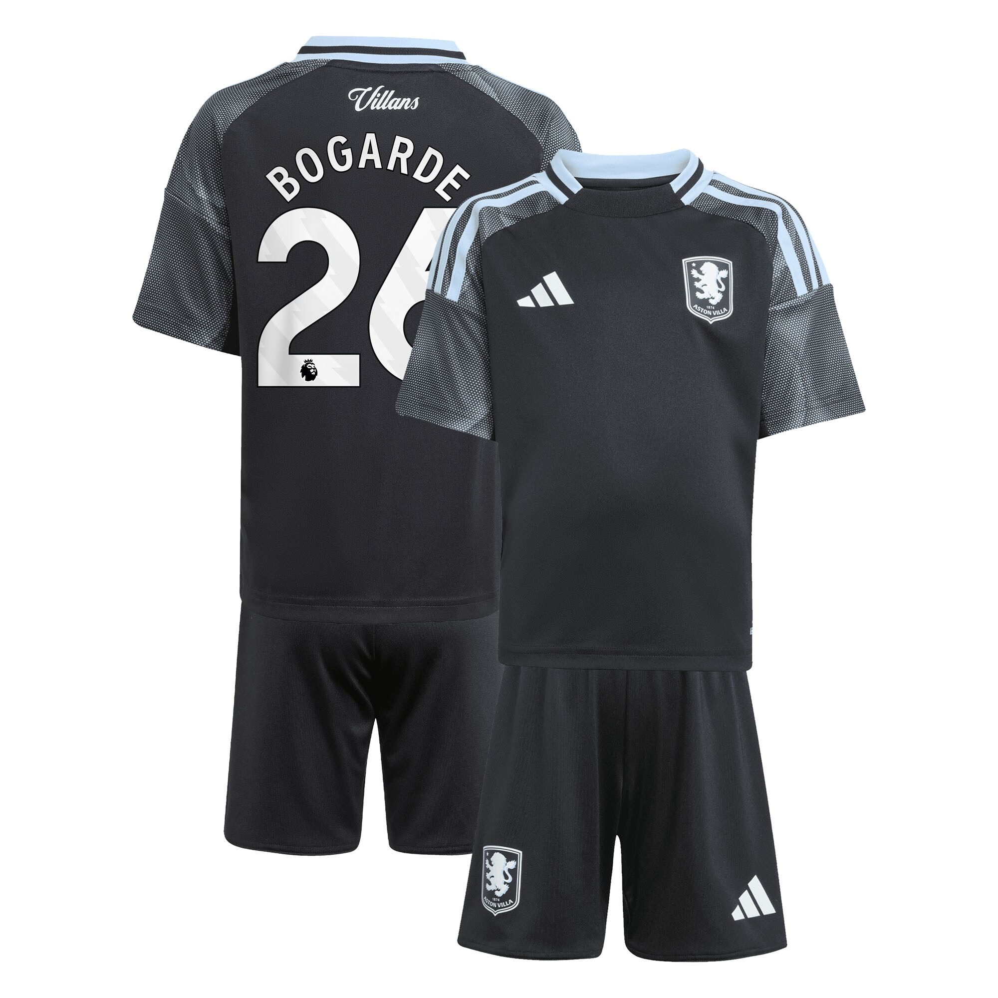 aston villa adidas away mini kit 2025-26 with bogarde 26 printing Collection - Official Aston Villa Shirts & Jerseys