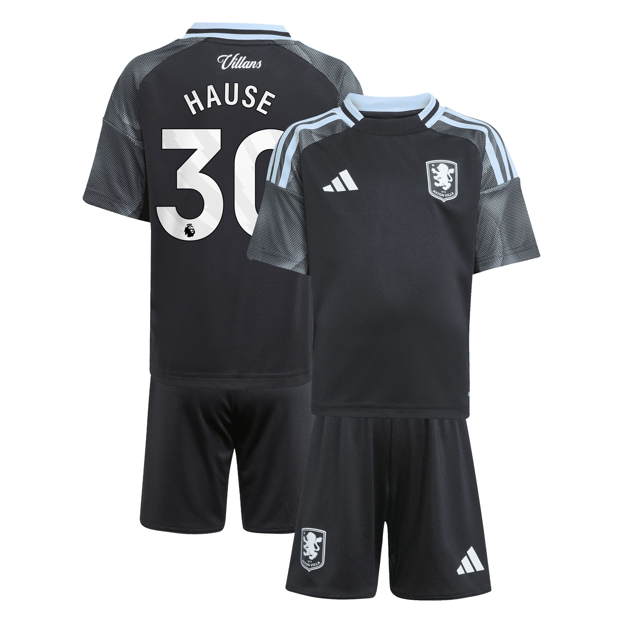 aston villa adidas away mini kit 2025-26 with hause 30 printing Collection - Official Aston Villa Shirts & Jerseys
