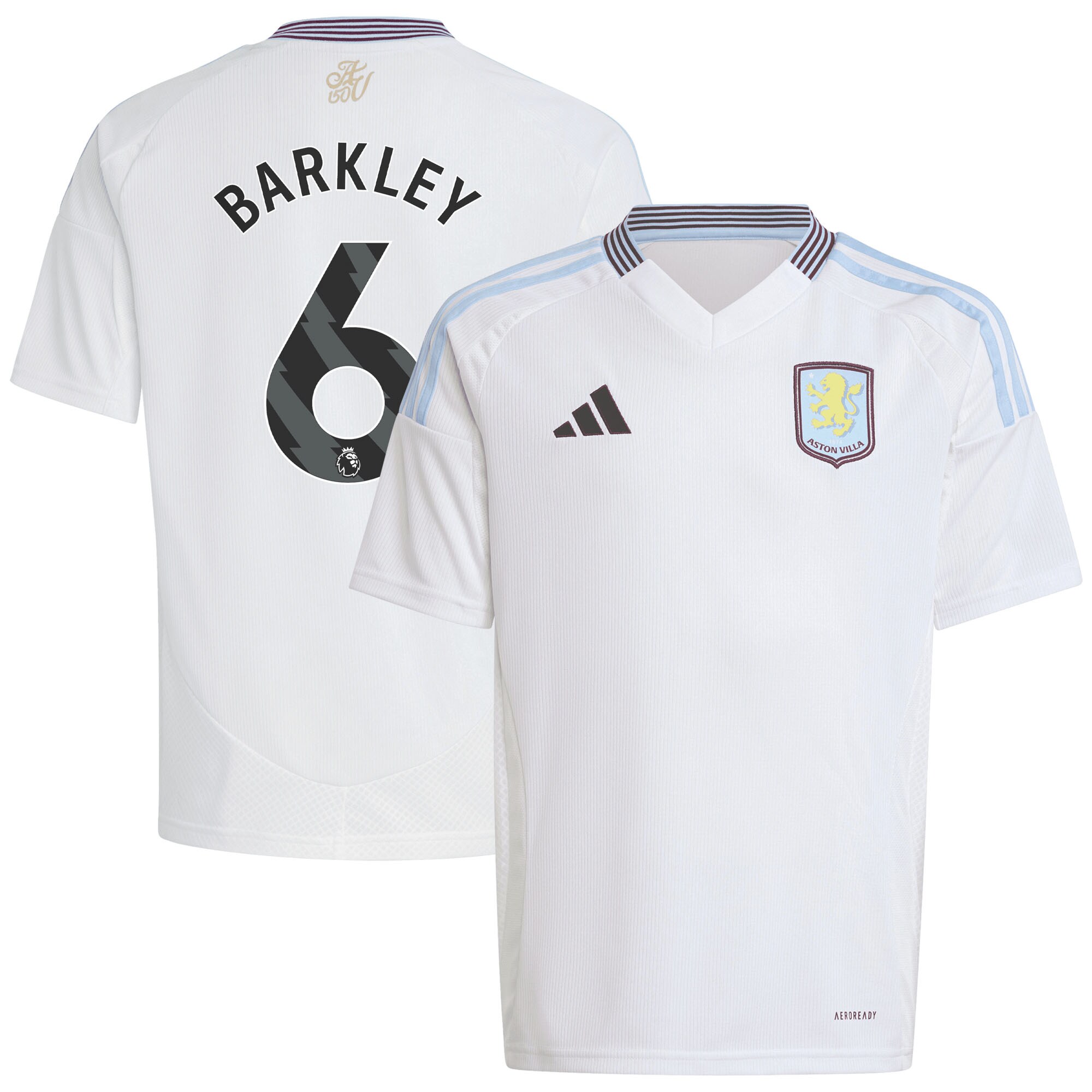 aston villa adidas away shirt 2024-25 – kids with barkley 6 printing Collection - Official Aston Villa Shirts & Jerseys