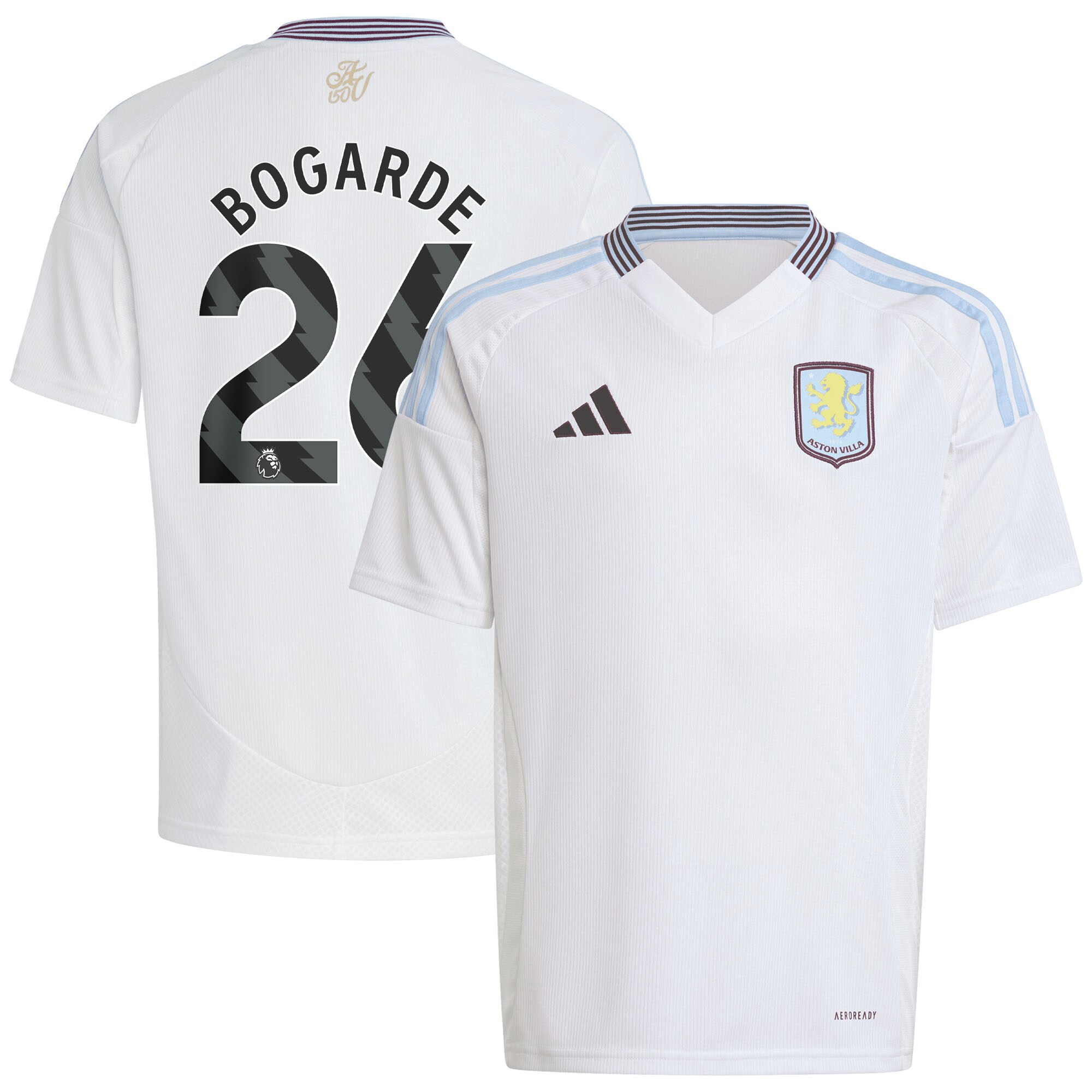 aston villa adidas away shirt 2024-25 – kids with bogarde 26 printing Collection - Official Aston Villa Shirts & Jerseys