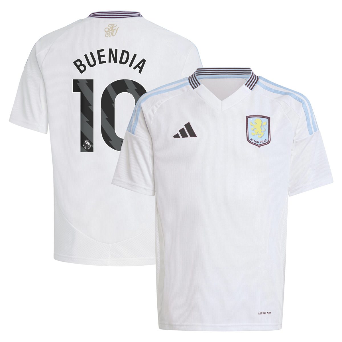 aston villa adidas away shirt 2024-25 – kids with buendia 10 printing Collection - Official Aston Villa Shirts & Jerseys