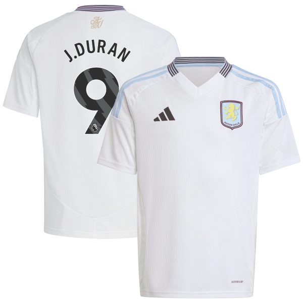 aston villa adidas away shirt 2024-25 – kids with j.duran 9 printing Collection - Official Aston Villa Shirts & Jerseys