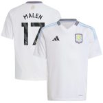 aston villa adidas away shirt 2024-25 – kids with malen 17 printing Collection - Official Aston Villa Shirts & Jerseys