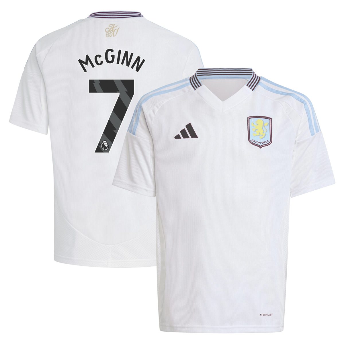 aston villa adidas away shirt 2024-25 – kids with mcginn 7 printing Collection - Official Aston Villa Shirts & Jerseys