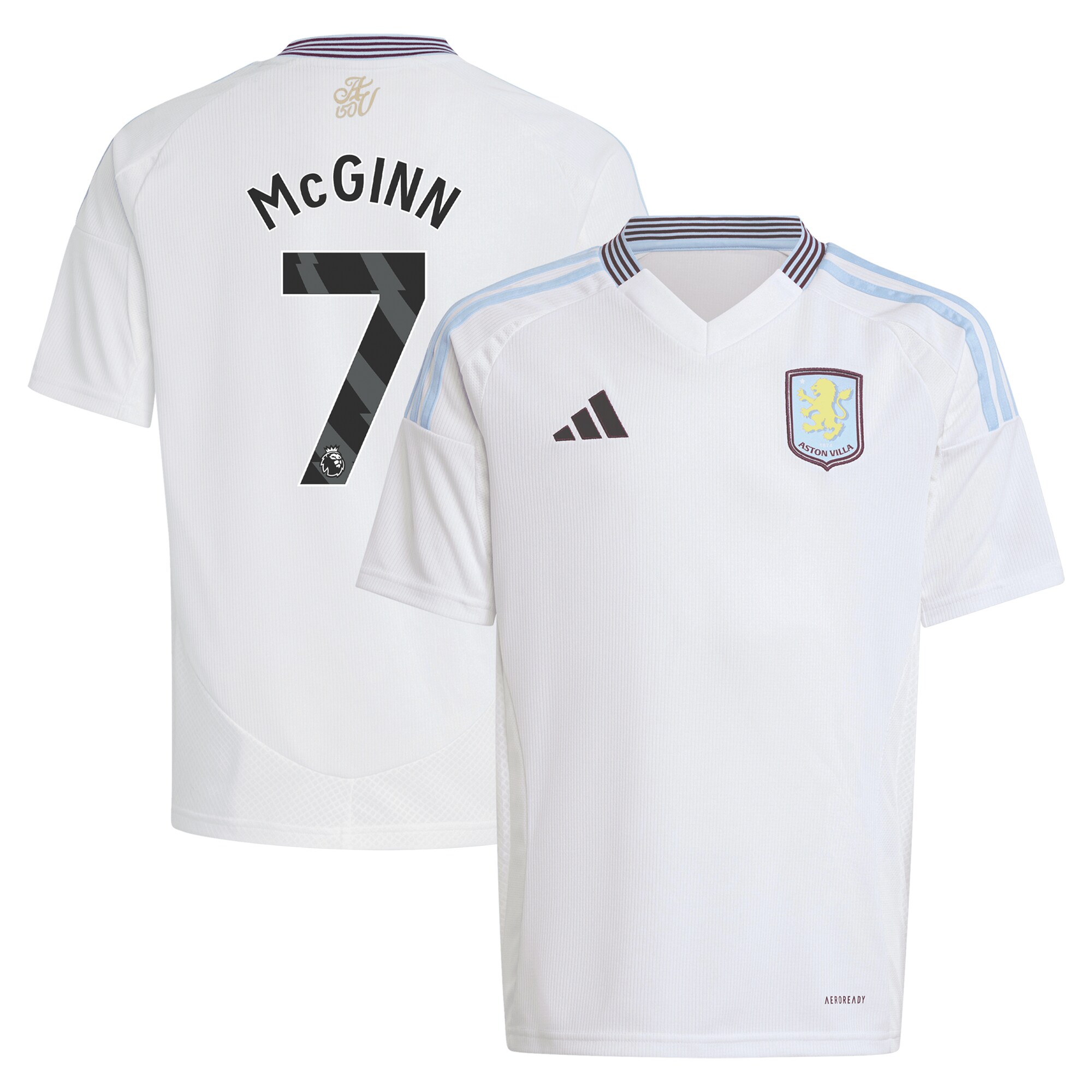 aston villa adidas away shirt 2024-25 – kids with mcginn 7 printing Collection - Official Aston Villa Shirts & Jerseys