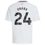 aston villa adidas away shirt 2024-25 – kids with onana 24 printing Collection - Official Aston Villa Shirts & Jerseys