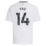 aston villa adidas away shirt 2024-25 – kids with pau 14 printing Collection - Official Aston Villa Shirts & Jerseys