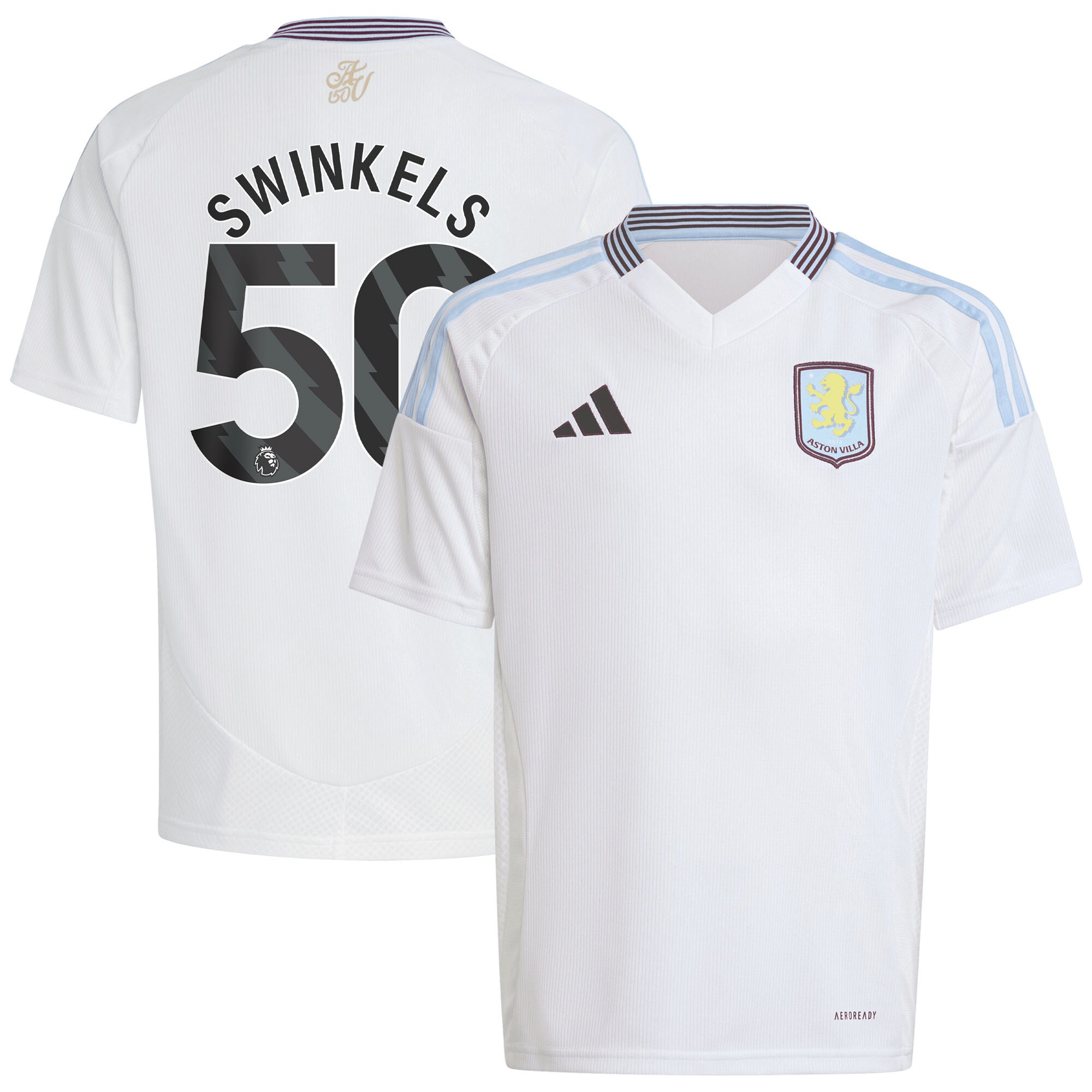 aston villa adidas away shirt 2024-25 – kids with swinkels 50 printing Collection - Official Aston Villa Shirts & Jerseys