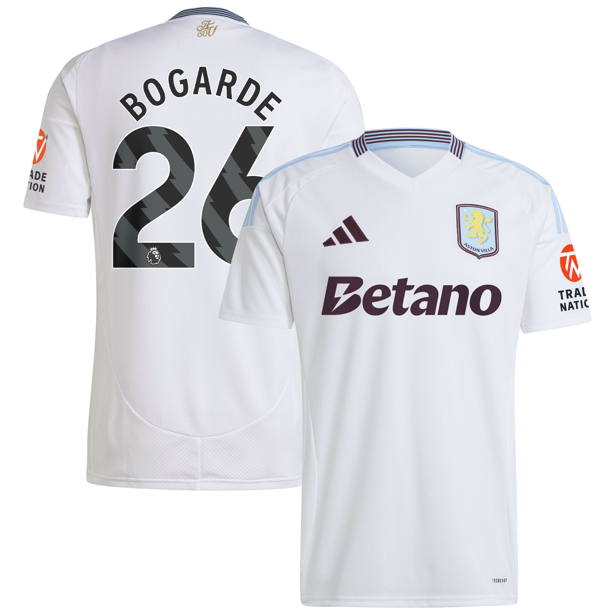 aston villa adidas away shirt 2024-25 with bogarde 26 printing Collection - Official Aston Villa Shirts & Jerseys