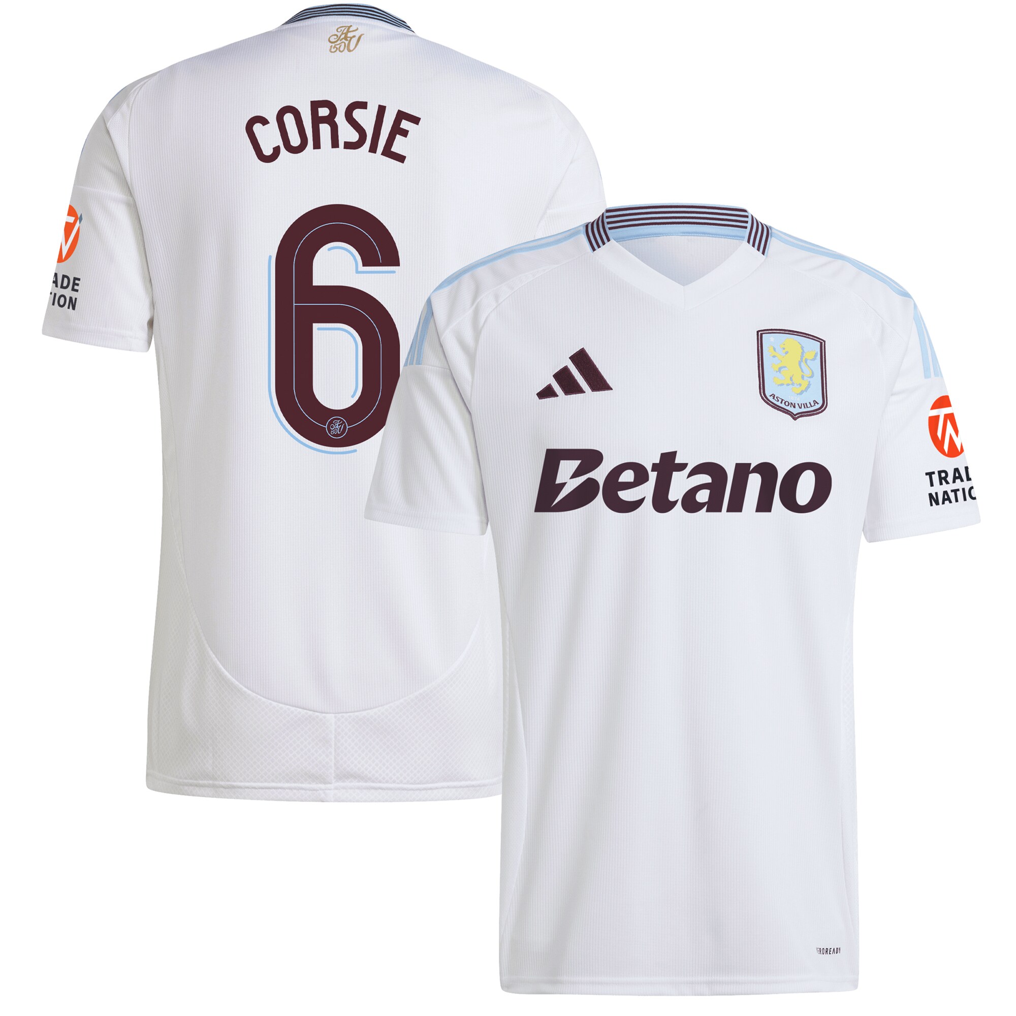 aston villa adidas away shirt 2024-25 with corsie 6 cup printing Collection - Official Aston Villa Shirts & Jerseys