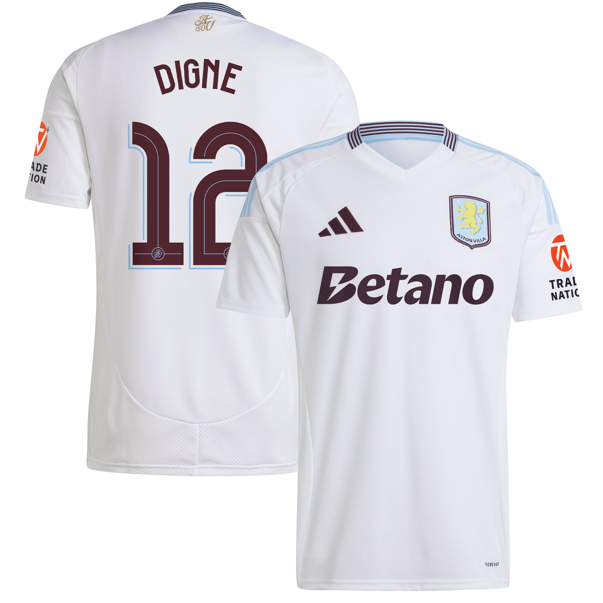 aston villa adidas away shirt 2024-25 with digne 12 cup printing Collection - Official Aston Villa Shirts & Jerseys