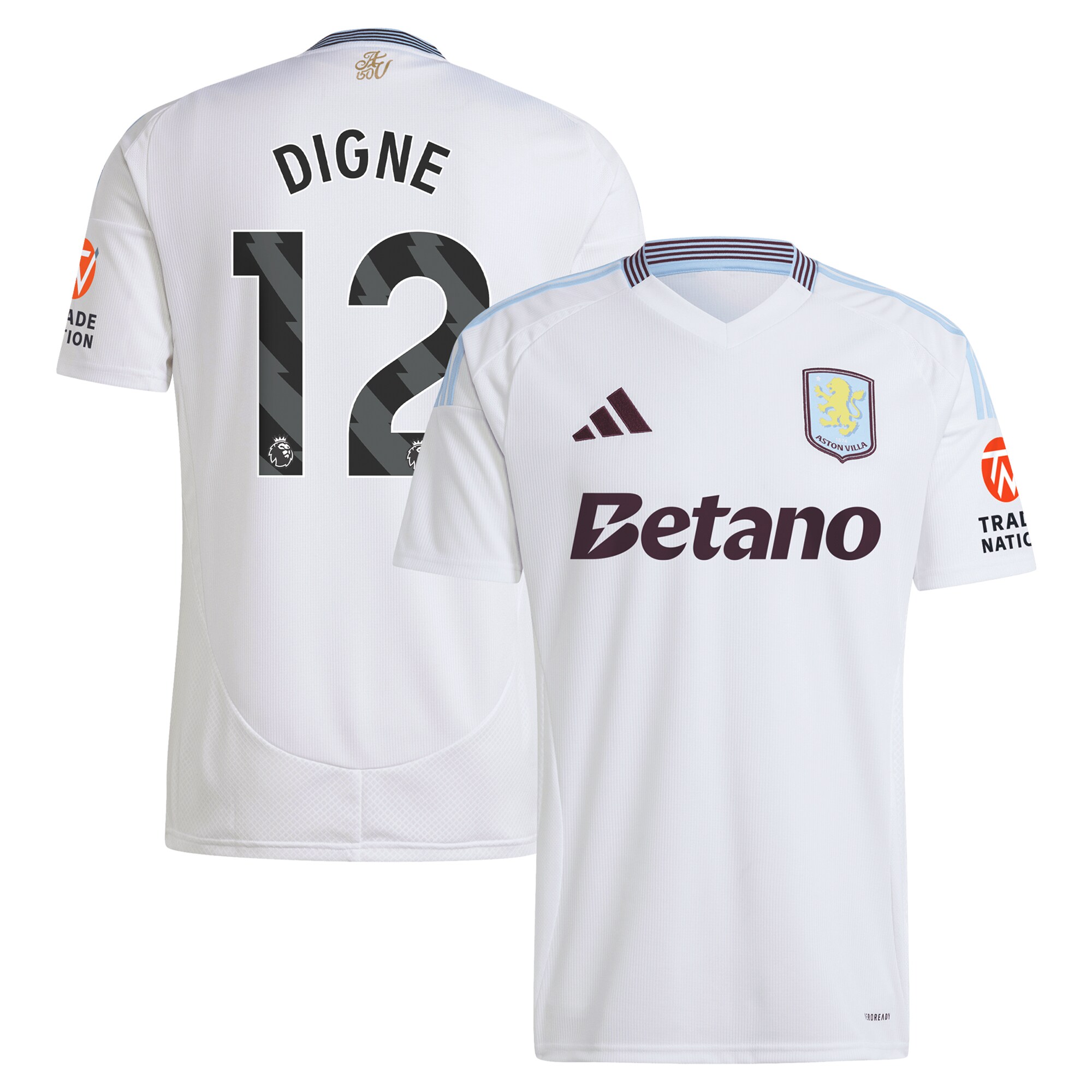 aston villa adidas away shirt 2024-25 with digne 12 printing Collection - Official Aston Villa Shirts & Jerseys