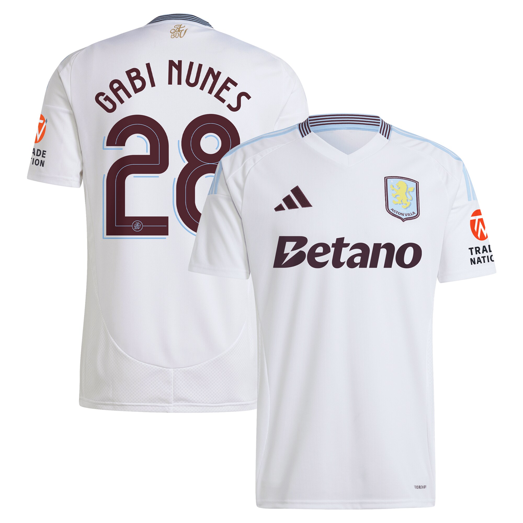 aston villa adidas away shirt 2024-25 with gabi nunes 28 cup printing Collection - Official Aston Villa Shirts & Jerseys