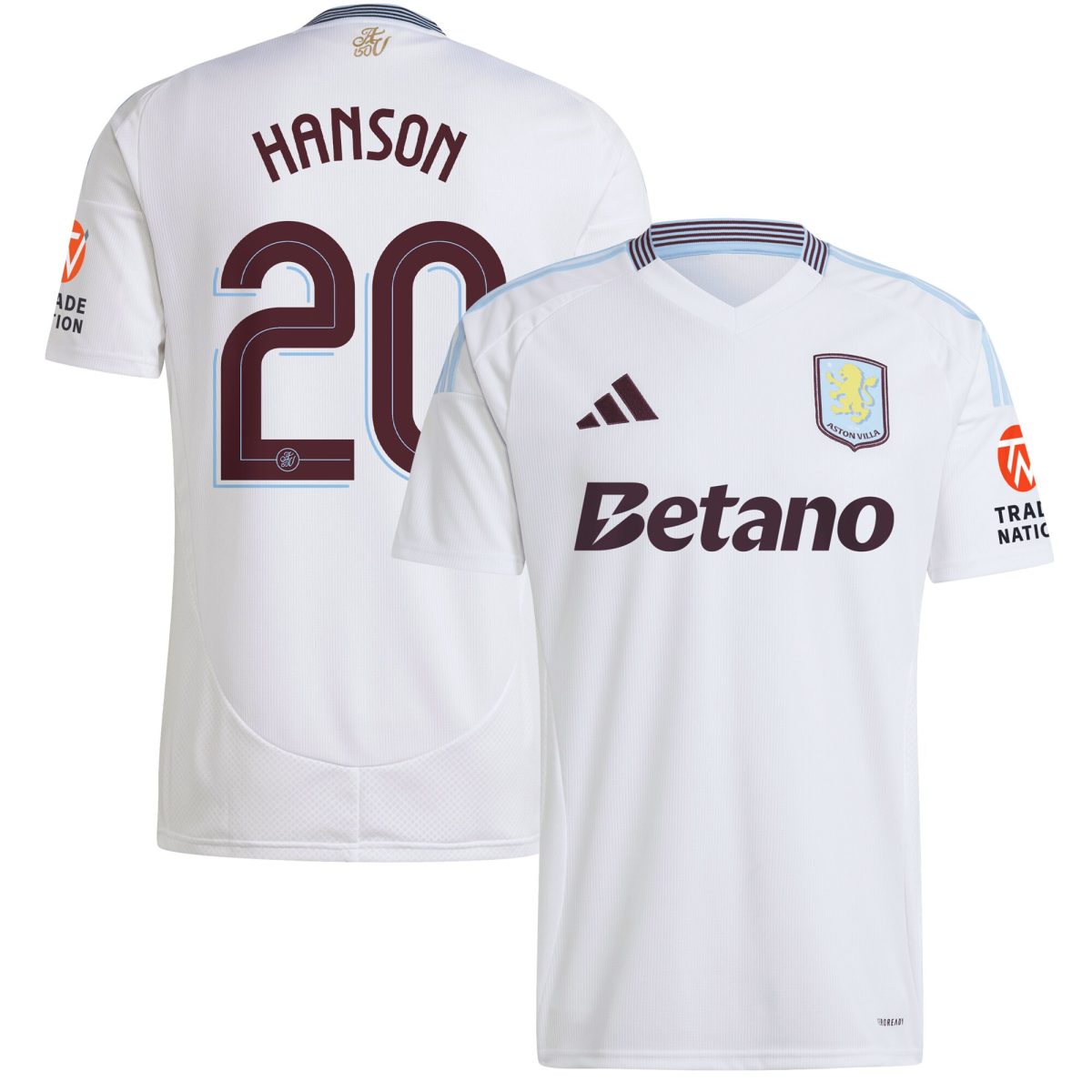 aston villa adidas away shirt 2024-25 with hanson 20 cup printing Collection - Official Aston Villa Shirts & Jerseys
