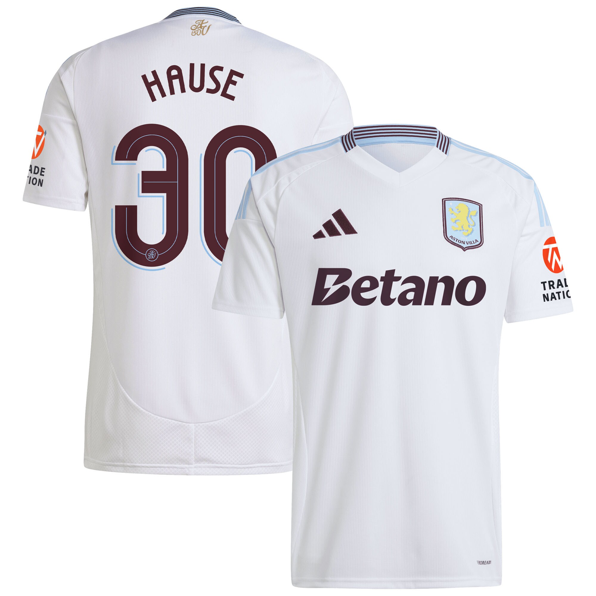 aston villa adidas away shirt 2024-25 with hause 30 cup printing Collection - Official Aston Villa Shirts & Jerseys