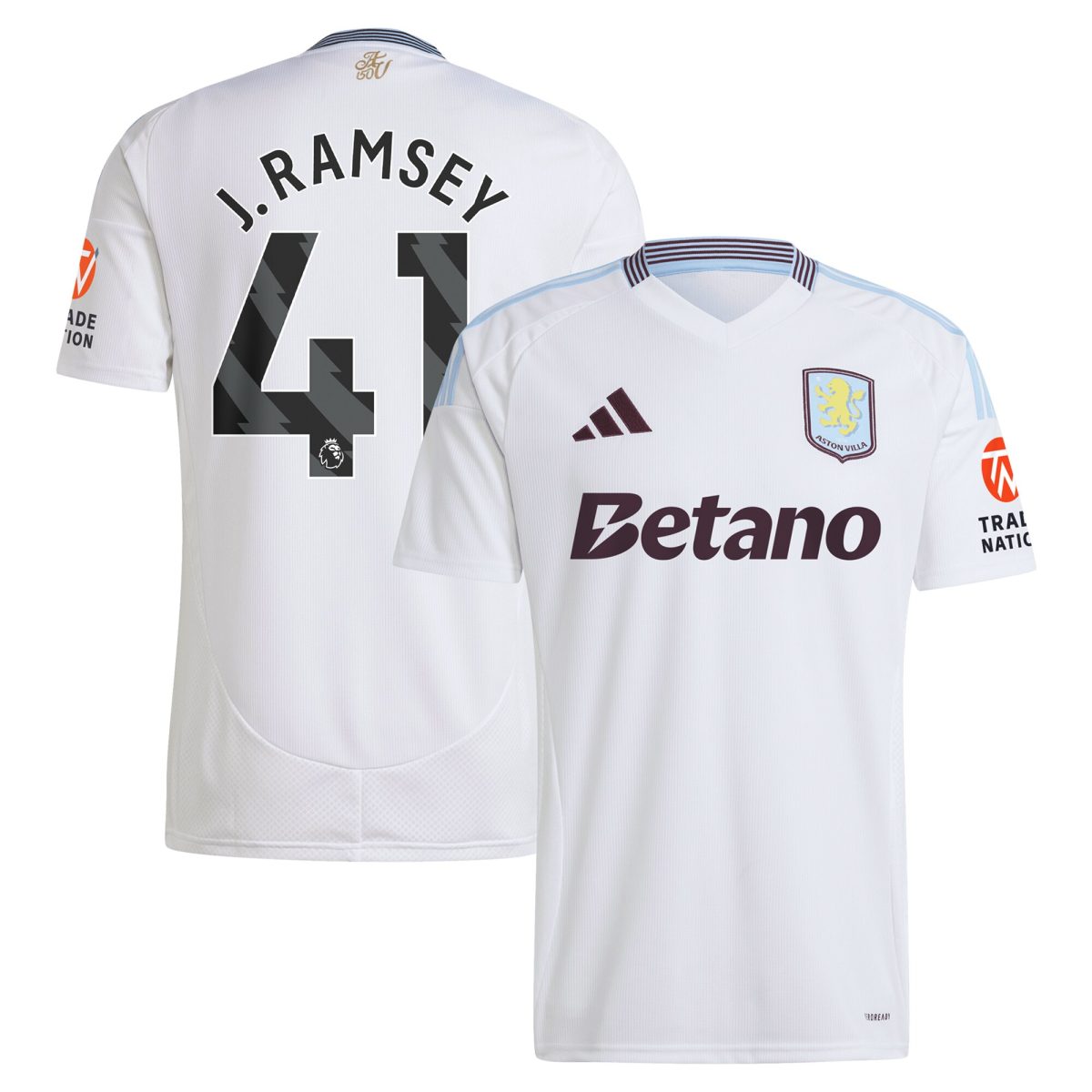 aston villa adidas away shirt 2024-25 with j. ramsey 41 printing Collection - Official Aston Villa Shirts & Jerseys