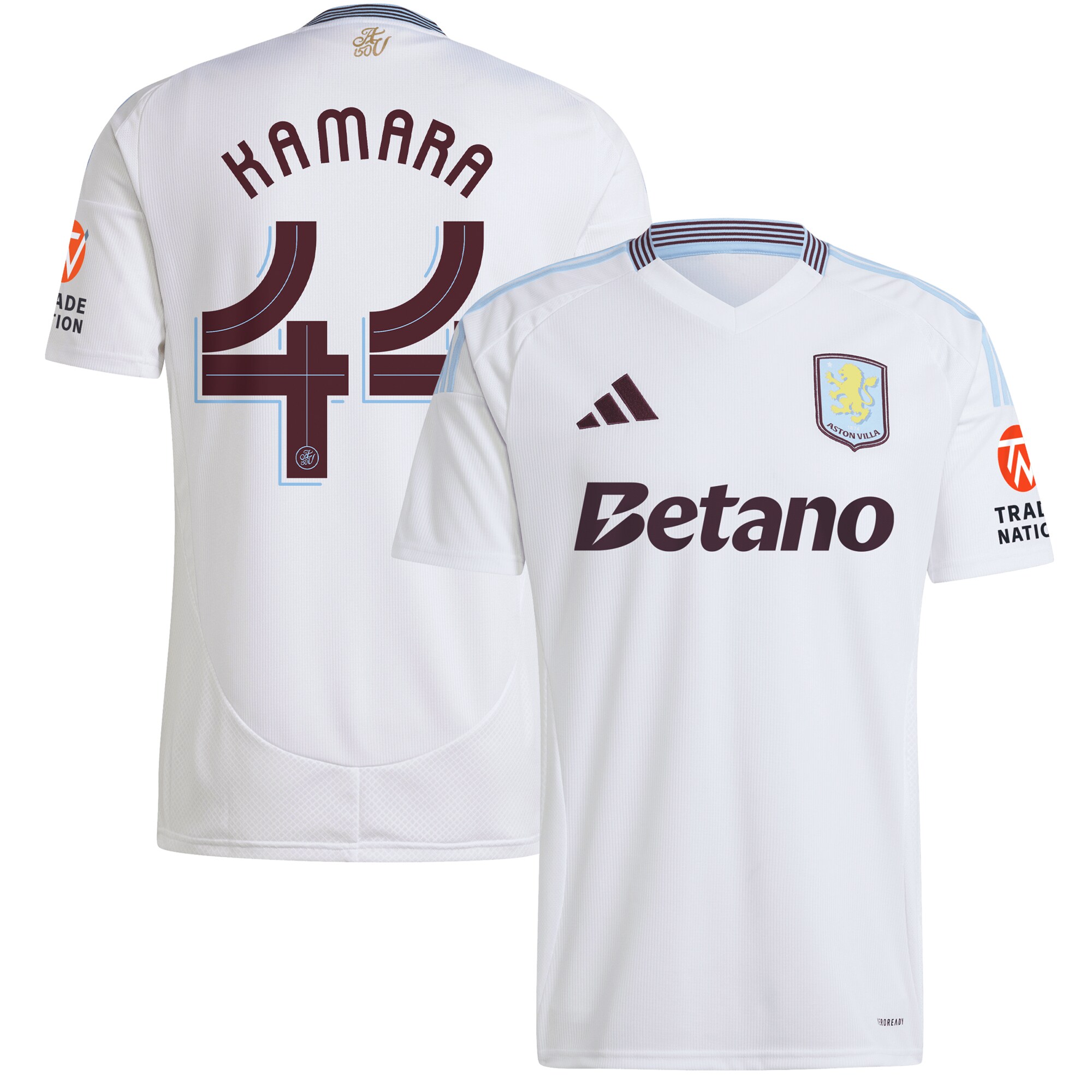 aston villa adidas away shirt 2024-25 with kamara 44 cup printing Collection - Official Aston Villa Shirts & Jerseys