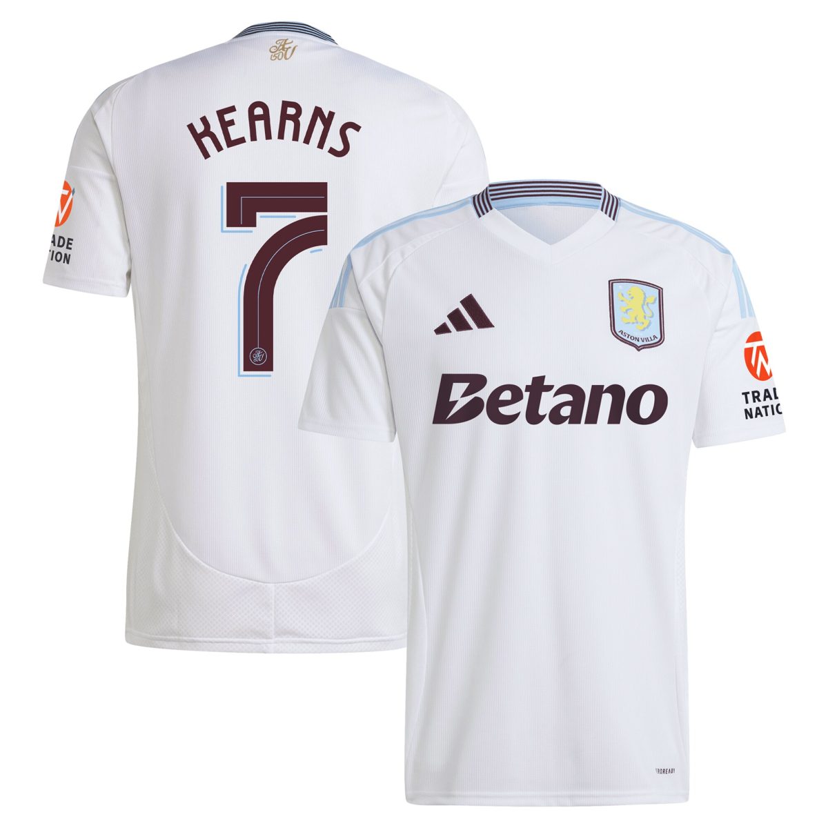 aston villa adidas away shirt 2024-25 with kearns 7 cup printing Collection - Official Aston Villa Shirts & Jerseys