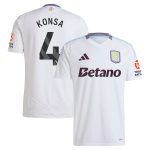 aston villa adidas away shirt 2024-25 with konsa 4 printing Collection - Official Aston Villa Shirts & Jerseys