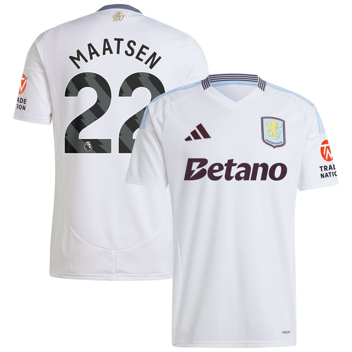 aston villa adidas away shirt 2024-25 with maatsen 22 printing Collection - Official Aston Villa Shirts & Jerseys