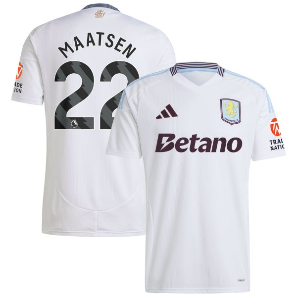 aston villa adidas away shirt 2024-25 with maatsen 22 printing Collection - Official Aston Villa Shirts & Jerseys