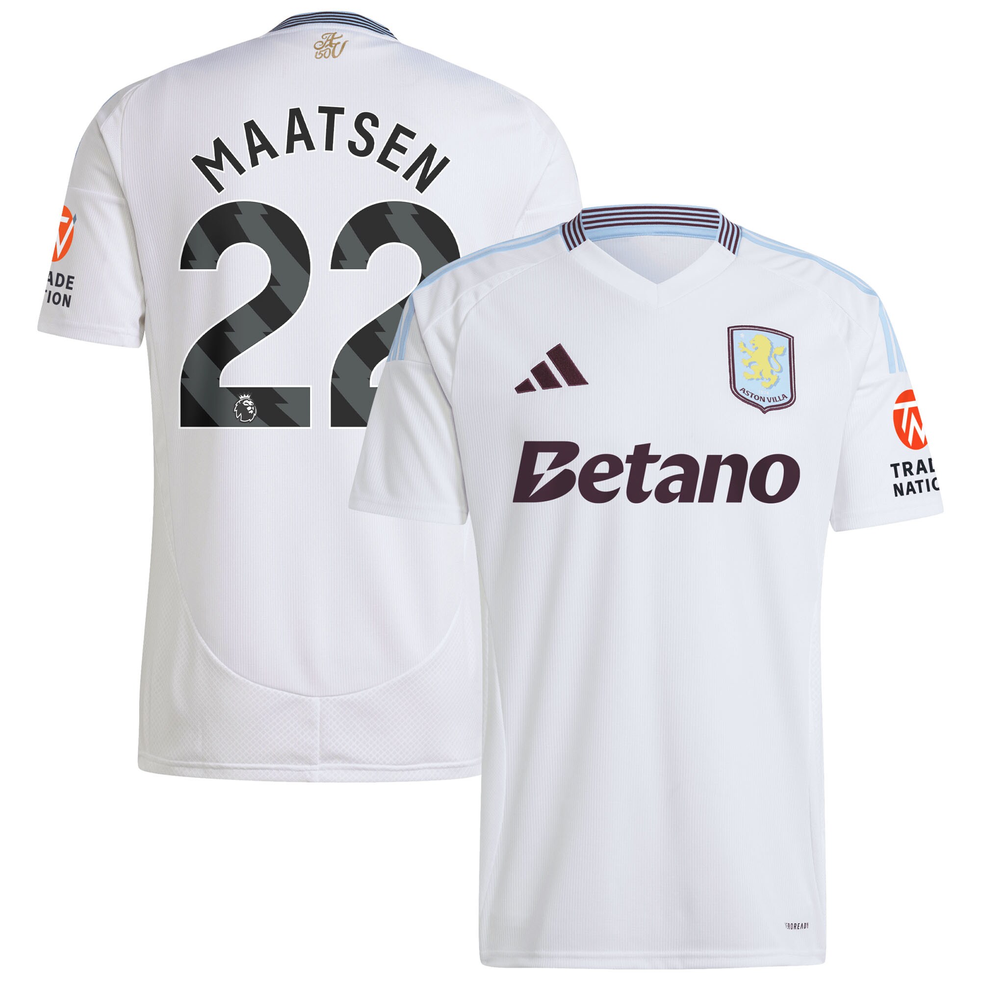 aston villa adidas away shirt 2024-25 with maatsen 22 printing Collection - Official Aston Villa Shirts & Jerseys