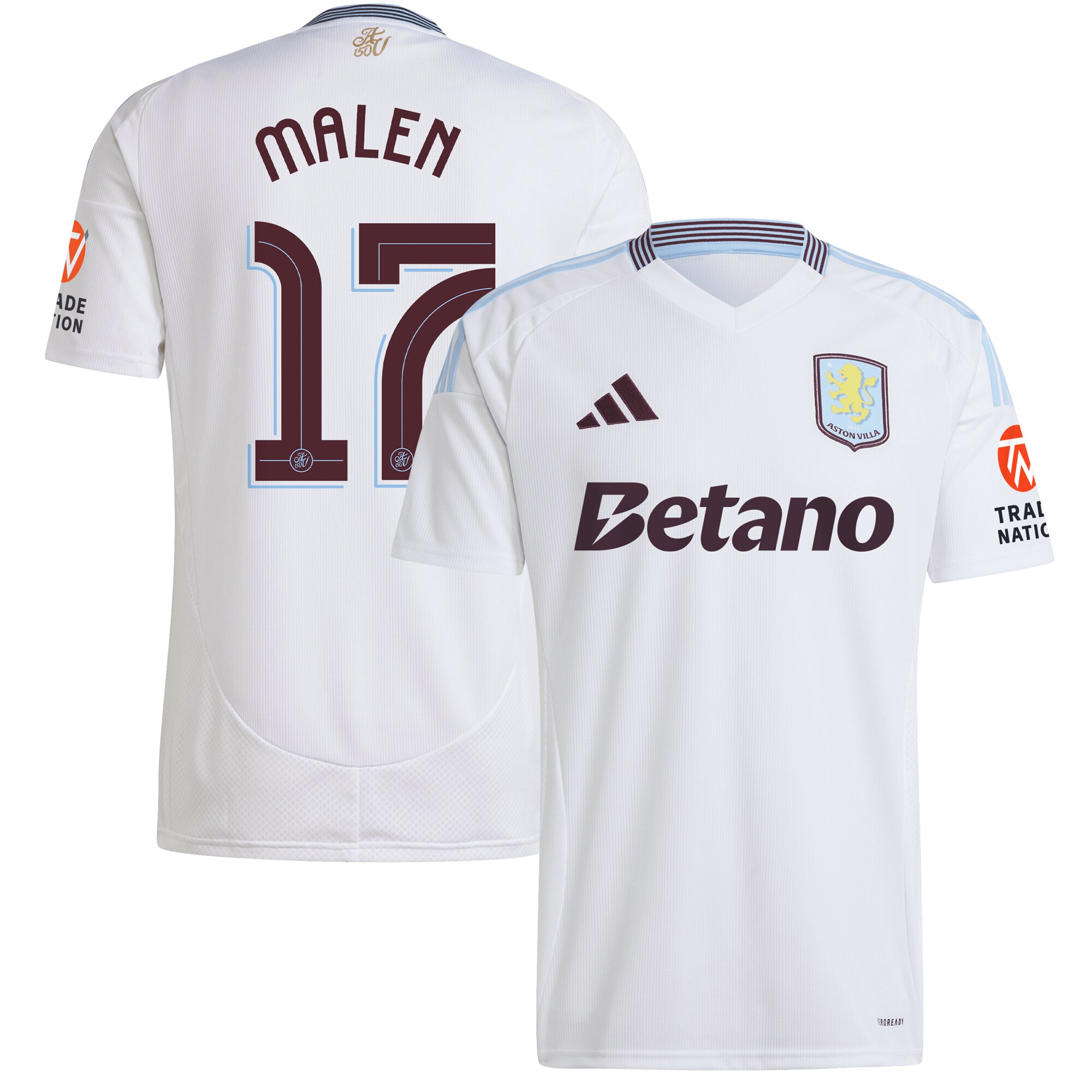 aston villa adidas away shirt 2024-25 with malen 17 cup printing Collection - Official Aston Villa Shirts & Jerseys