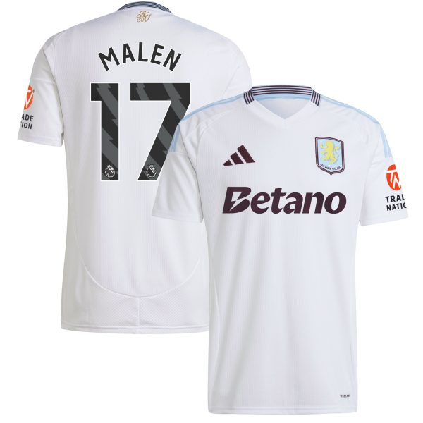 aston villa adidas away shirt 2024-25 with malen 17 printing Collection - Official Aston Villa Shirts & Jerseys