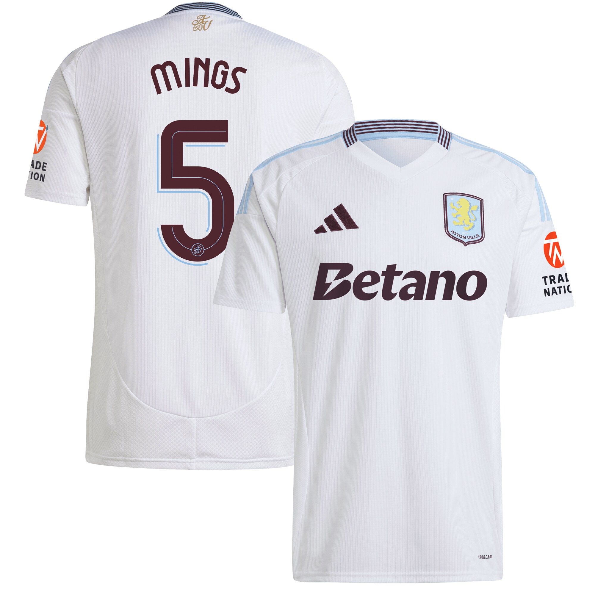 aston villa adidas away shirt 2024-25 with mings 5 cup printing Collection - Official Aston Villa Shirts & Jerseys