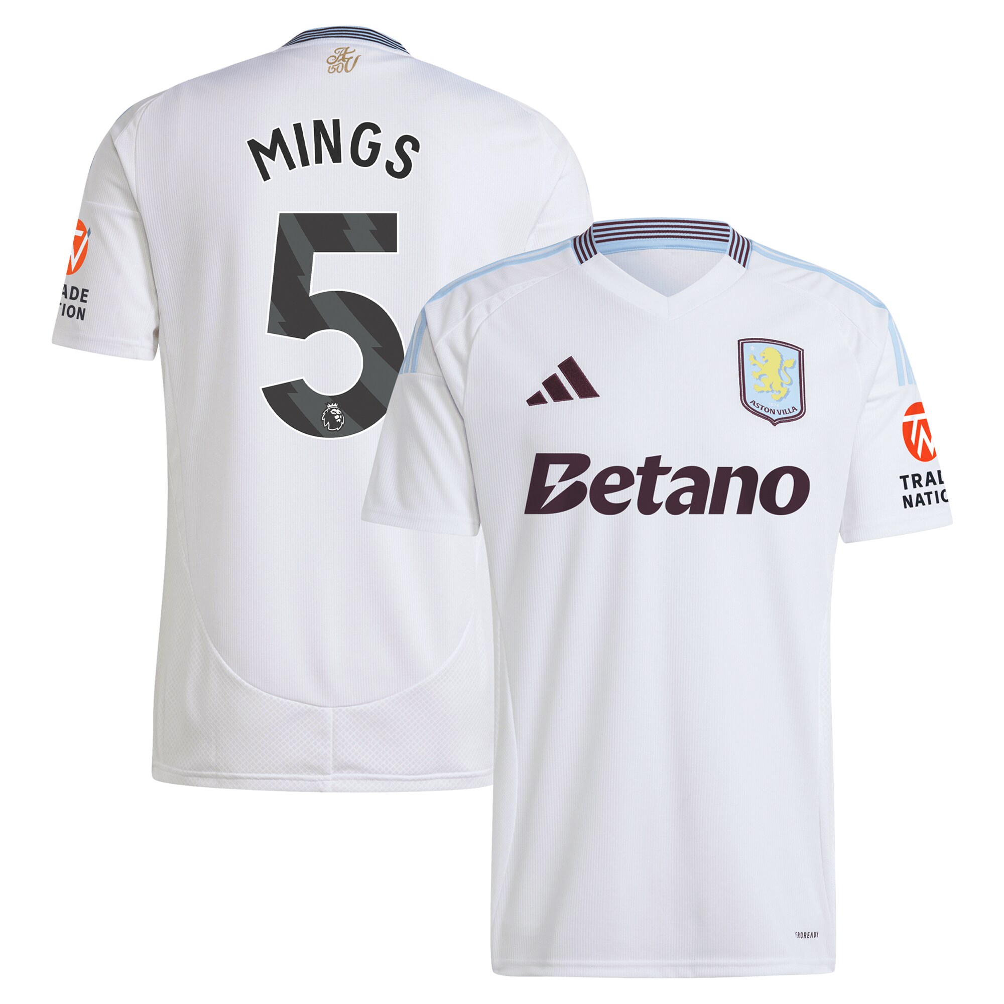 aston villa adidas away shirt 2024-25 with mings 5 printing Collection - Official Aston Villa Shirts & Jerseys