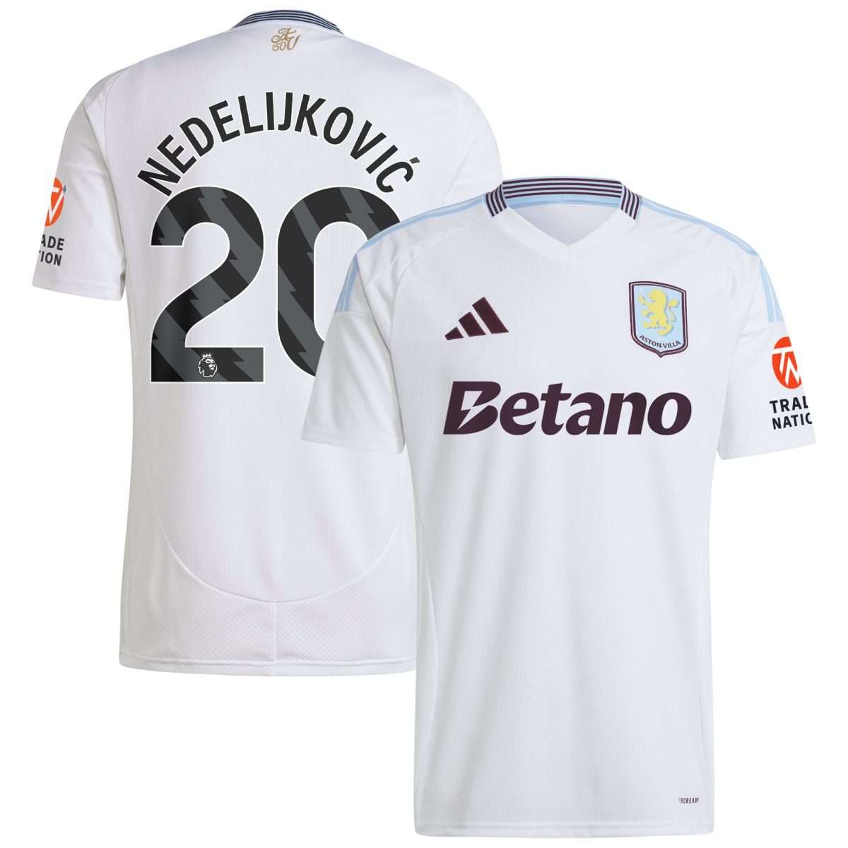 aston villa adidas away shirt 2024-25 with nedeljković 20 printing Collection - Official Aston Villa Shirts & Jerseys