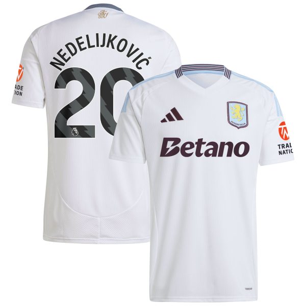 aston villa adidas away shirt 2024-25 with nedeljković 20 printing Collection - Official Aston Villa Shirts & Jerseys