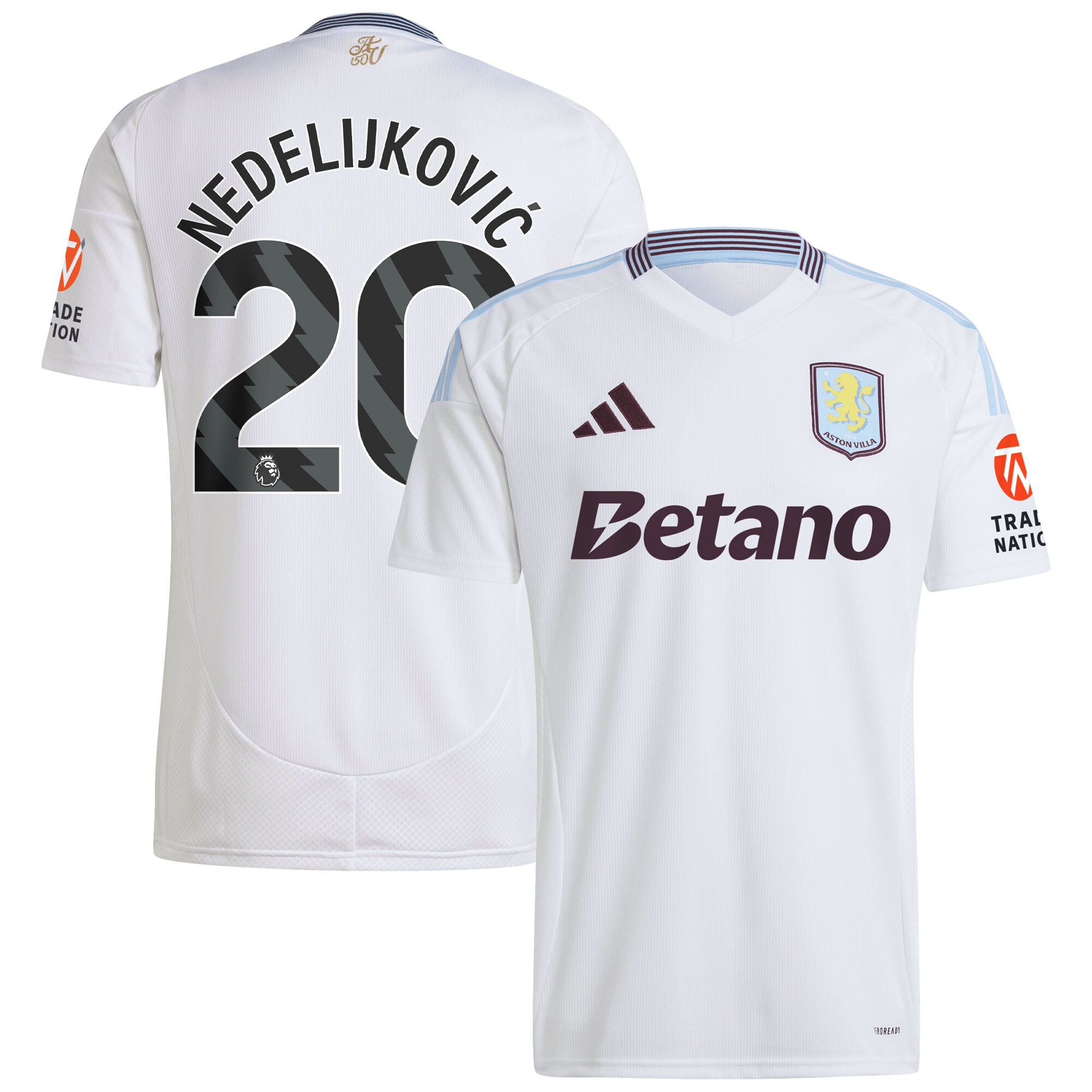 aston villa adidas away shirt 2024-25 with nedeljković 20 printing Collection - Official Aston Villa Shirts & Jerseys