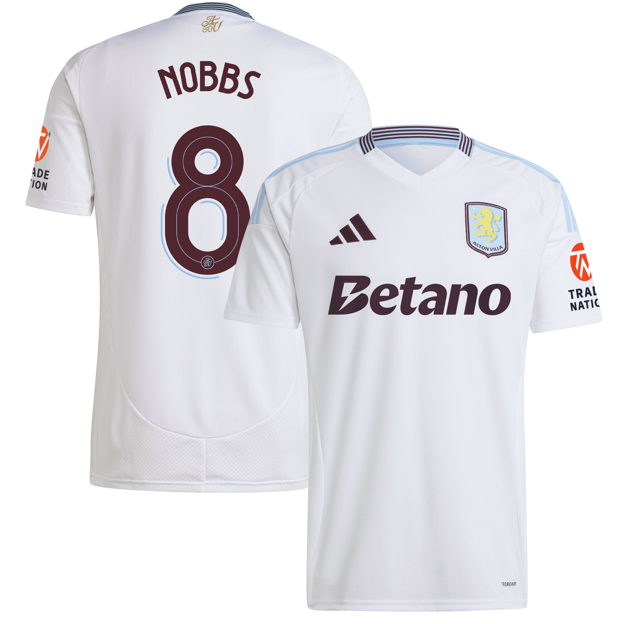 aston villa adidas away shirt 2024-25 with nobbs 8 cup printing Collection - Official Aston Villa Shirts & Jerseys