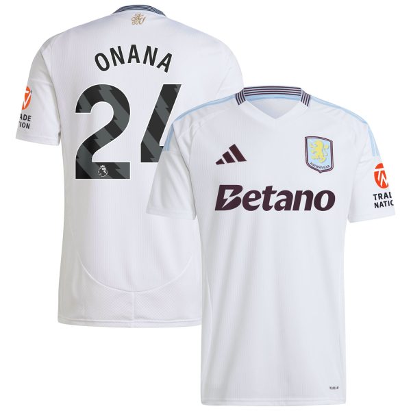 aston villa adidas away shirt 2024-25 with onana 24 printing Collection - Official Aston Villa Shirts & Jerseys