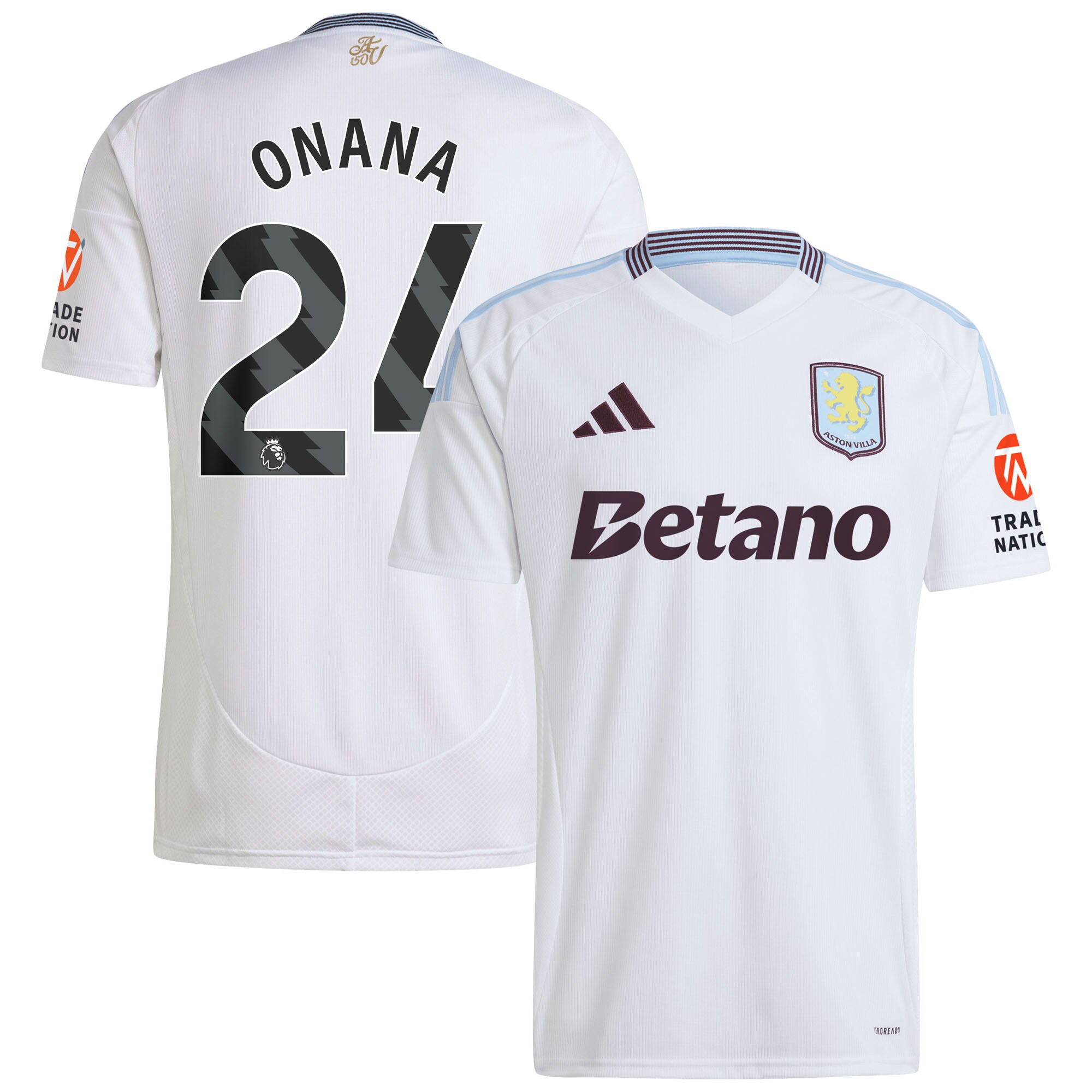 aston villa adidas away shirt 2024-25 with onana 24 printing Collection - Official Aston Villa Shirts & Jerseys