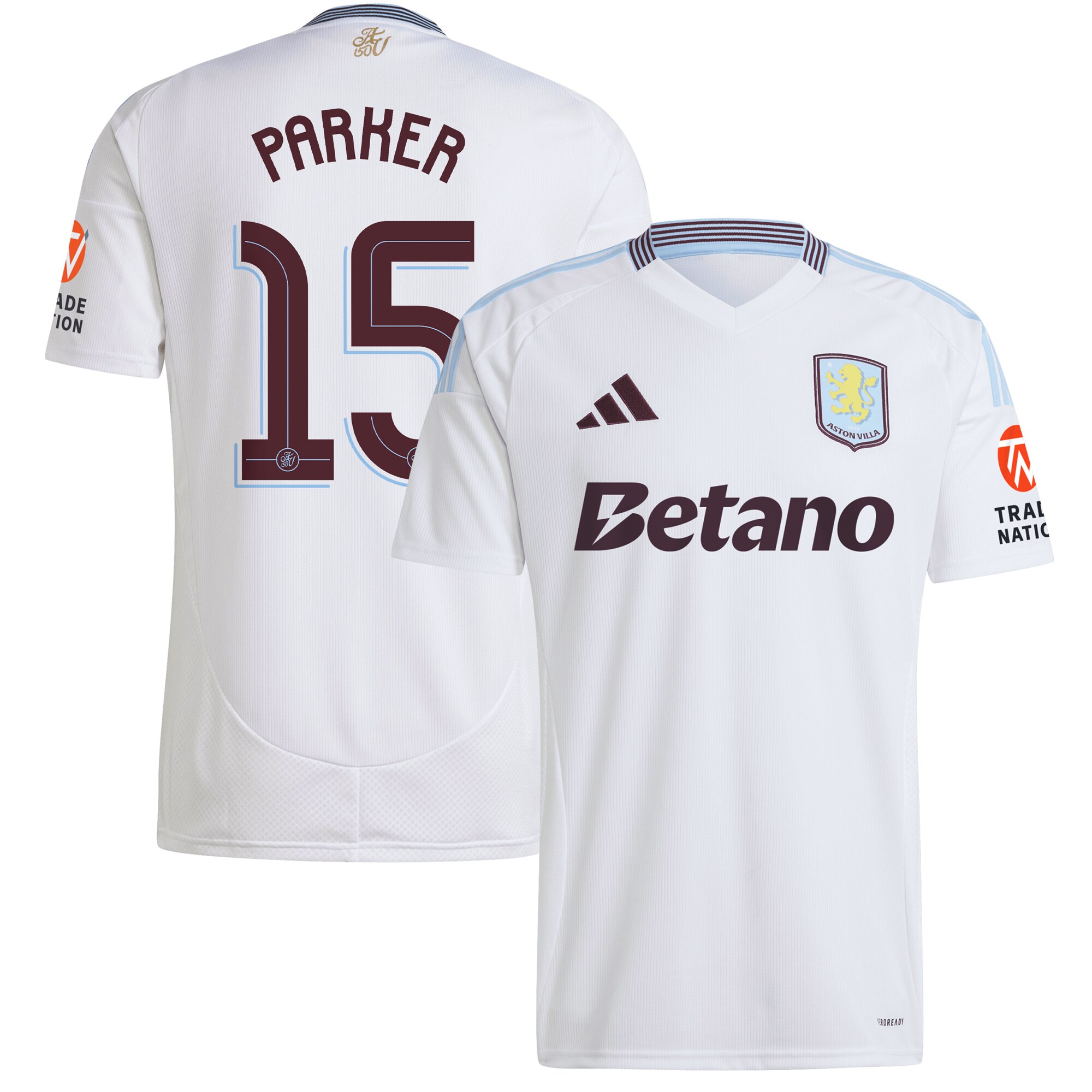 aston villa adidas away shirt 2024-25 with parker 15 cup printing Collection - Official Aston Villa Shirts & Jerseys