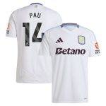 aston villa adidas away shirt 2024-25 with pau 14 printing Collection - Official Aston Villa Shirts & Jerseys