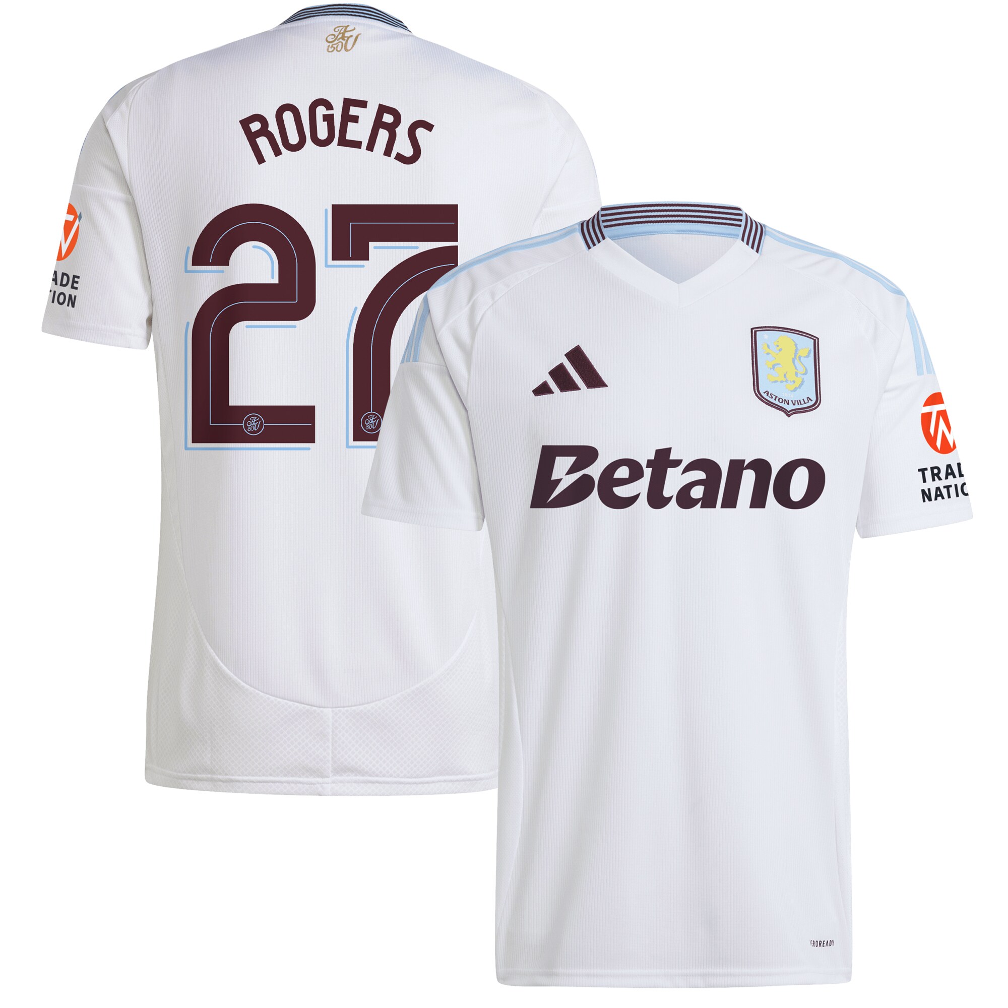 aston villa adidas away shirt 2024-25 with rogers 27 cup printing Collection - Official Aston Villa Shirts & Jerseys