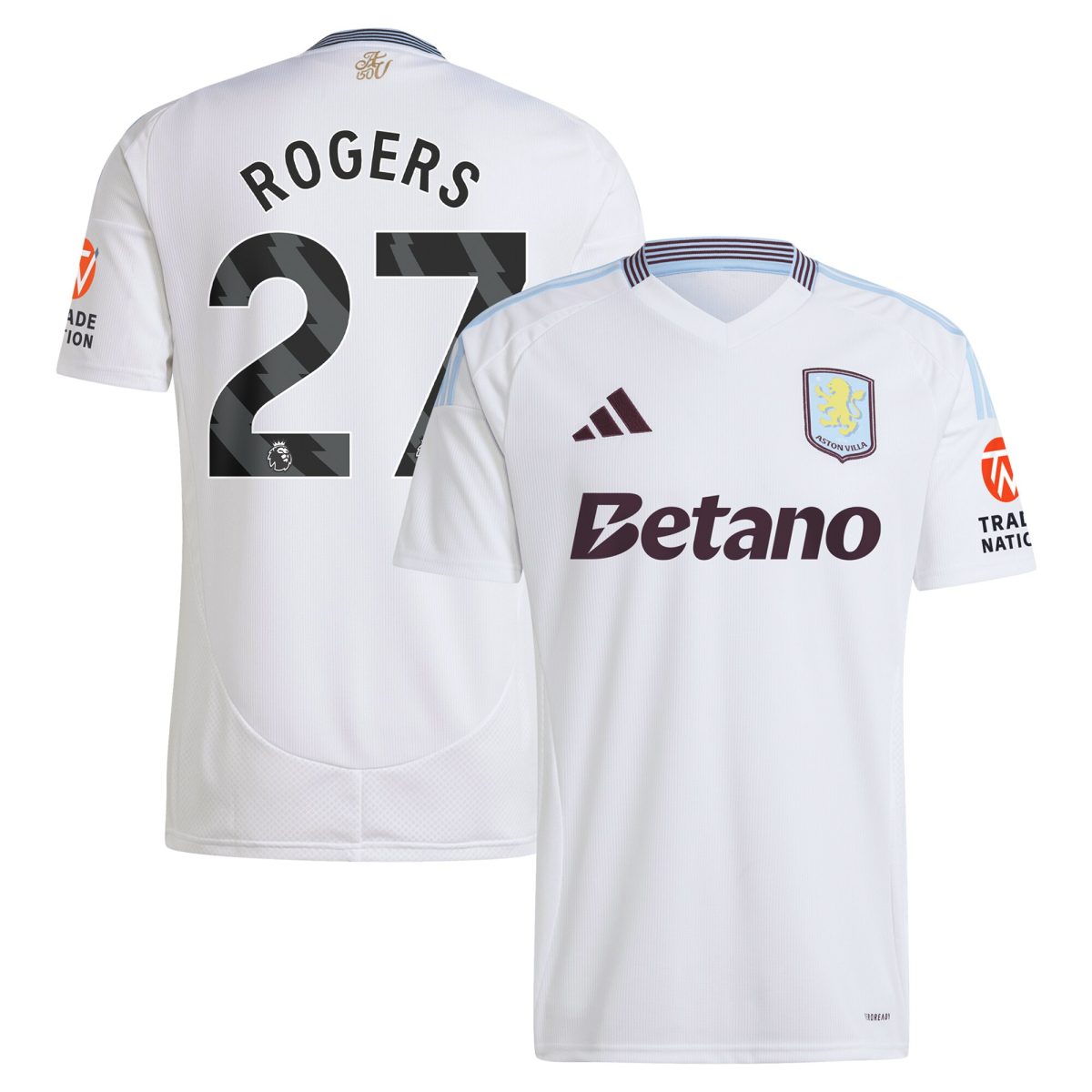 aston villa adidas away shirt 2024-25 with rogers 27 printing Collection - Official Aston Villa Shirts & Jerseys