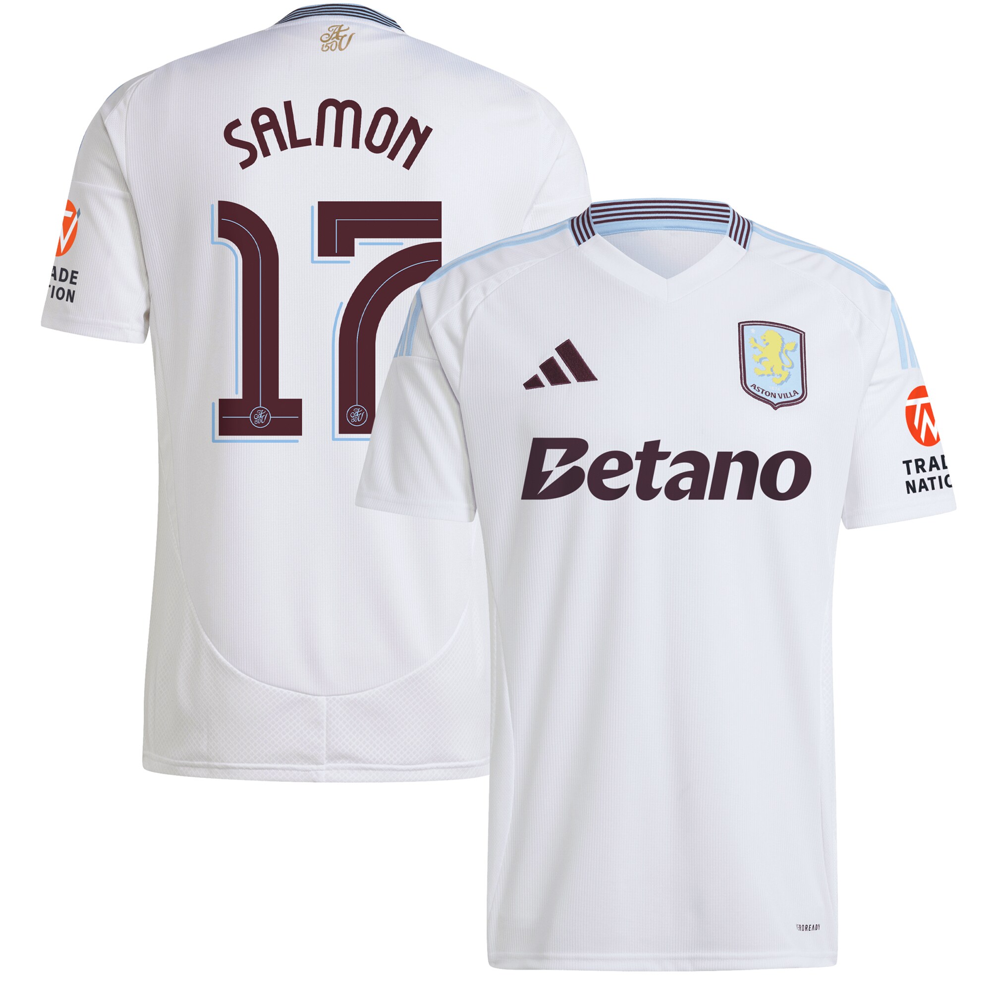 aston villa adidas away shirt 2024-25 with salmon 17 cup printing Collection - Official Aston Villa Shirts & Jerseys