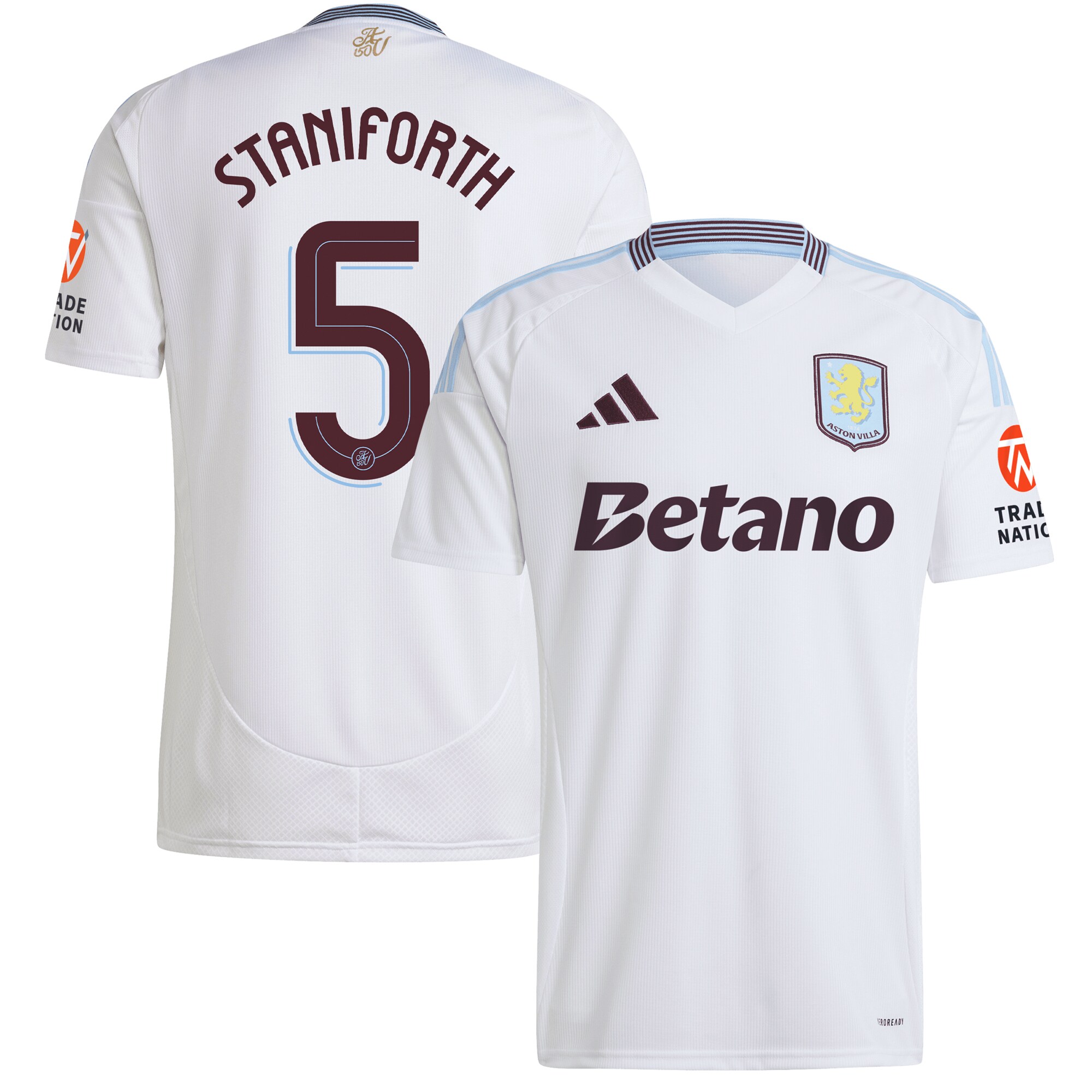 aston villa adidas away shirt 2024-25 with staniforth 5 cup printing Collection - Official Aston Villa Shirts & Jerseys